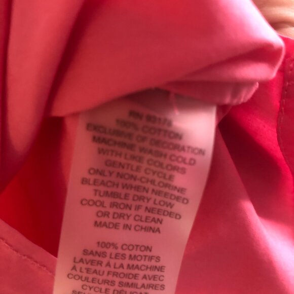 Elie Tahari Pink Eyelet Puff Sleeve Button-down blouse Org. $395 - Picture 10 of 10